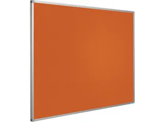 Prikbord Bulletin Oranje 120x300cm Softline Profiel 16mm - 1