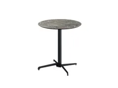 outdoortafel,HxØ 740x700mm,rond,X-onderstel zwart