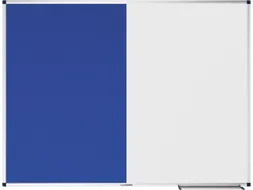 UNITE combibord blauw vilt-whiteboard 90x120cm