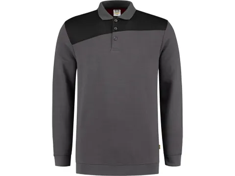 Tricorp 302004 polosweater, grijs/zwart, maat 4XL, per stuk