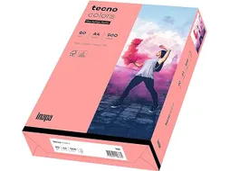 Inapa Tecno colors Gekleurd papier A4 Roze 80 gram 500 vel
