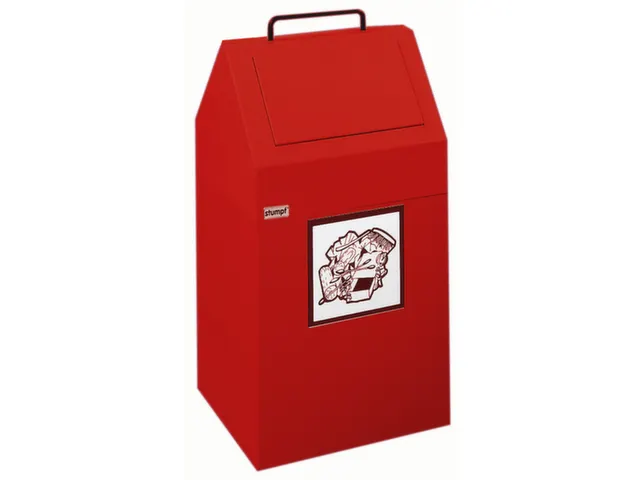 conteneur de tri sélectif,coupe-feu,1x45l,HxlxP 640x330x310mm