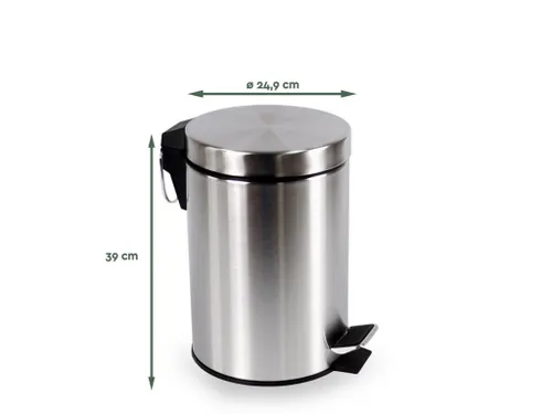 Pedaalemmer RVS 12 Liter