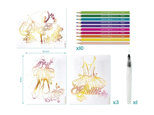 Kit créatif Maped Aqua'Art Ballet 14 pièces assorti