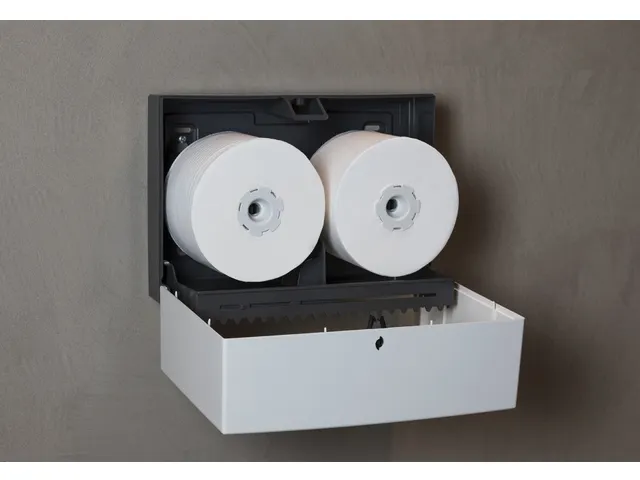 Toiletpapier dispenser Celtex Megamini Bis wit 2 rol