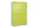locker voor scheiding van kleding,HxBxD 1850x1200x500mm,4vak