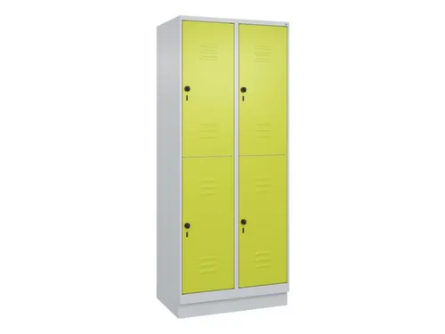 dubbeldekse locker,HxBxD 1950x800x500mm,2x2vak.,vak B 400mm
