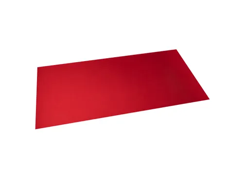 Onderlegger PU 35x60cm zwart/rood