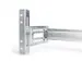 DIN-raildrager 4U 178x483x223mm verzinkt incl. hoge hoedrail verstelb.
