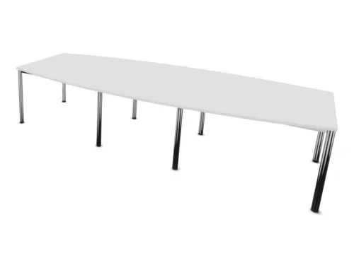 vergadertafel,HxBxD 740x3200x1400mm,vatvormig,Bl-wit