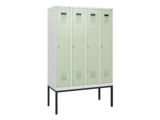 schoollocker,HxBxD 1950x1200x500mm,4vak,vak B 300mm,cil.-slot - 2