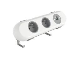 Desktop stekkerdoos Power Polar 2-voudig Penaarde + USB A en C 25W Wit