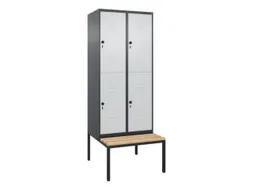 Dubbeldekse dekenkist,HxBxD 2120x800x815mm,2x2vak.,vak B 400mm