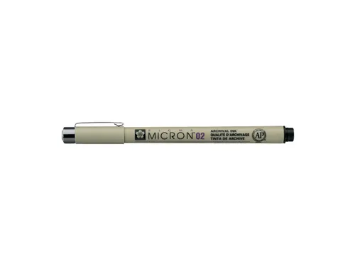 Fineliner Sakura pigma micron 02 zwart 0.3mm