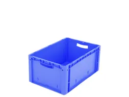 Euronorm Stapelkrat 270x600x400mm Wanden/bodem Gesloten Blauw 55l