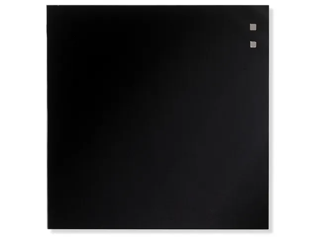 Glasmagneetbord Naga 35x35cm zwart