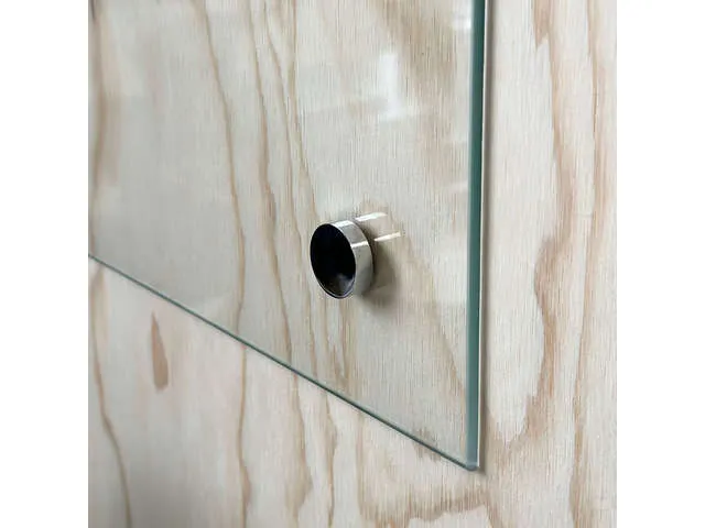Glasbord Naga 60 x 55 cm Transparant