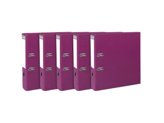 Pak 5 ordners PP/PP A4 80mm fuchsia PP A4 80mm FUCHSIA - 1