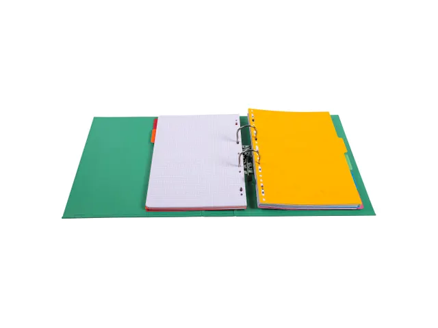 Classeur à levier PVC A4 dos de 70mm. - Vert