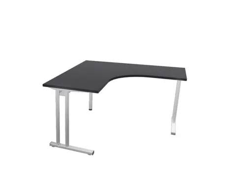 bureau in vrije vorm,HxBxD 740x1400x1400mm,vrije vorm,CC-zwart