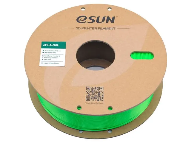 eSUN 3D printer Filament ePLA-Silk 1,75mm Groen 1kg
