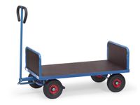 Handtrekwagen 2 Kopwanden Multiplex 4022v 500kg 1200x700mm Rubber