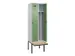 locker met bank,voor scheiding van kleding,HxBxD 2120x600x815mm,2vak