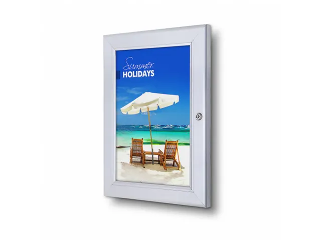 Posterhouder Vergrendelbaar Economy A4 Zilver