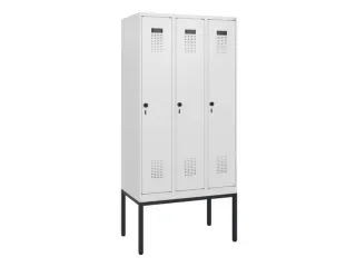 schoollocker,HxBxD 1950x900x500mm,3vak,vak B 300mm,draaigrendel - 2