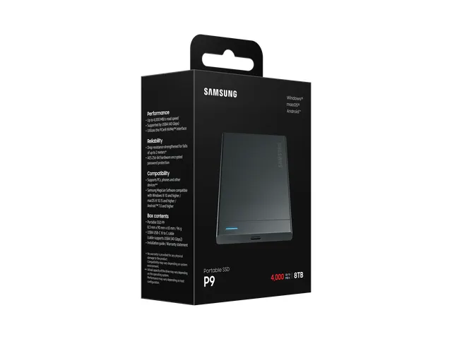 Portable SSD P9 USB 4.0 Gen 3x2 8TB
