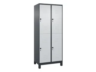 dubbeldekse locker,HxBxD 1950x800x500mm,2x2vak.,vak B 400mm - 1