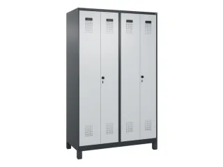locker voor scheiding van kleding,HxBxD 1950x1200x500mm,4vak - 2