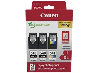 photo value pack 2 x PG-540L + 1 x CL-541XL, 5224B015, 4 kleuren - 1
