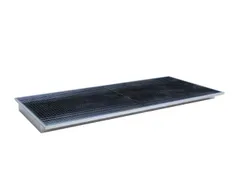 ophangbak,opvangvol. 200l,HxBxD 135x2665x1265/915mm,m. PE-element