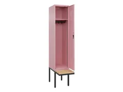 locker met bank,HxBxD 2120x400x815mm,1vak,vak B 400mm,cilinderslot