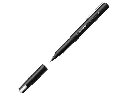 Fineliner STABILO dr!ver Fijne punt 0.4 mm Blauw