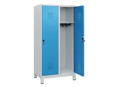 schoollocker,HxBxD 1630x800x500mm,2vak,vak B 400mm,draaigrendel,voeten