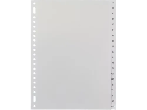 Tabbladen Multo PP A4 23-Gaats 7042020 20-Delig Grijs A-Z