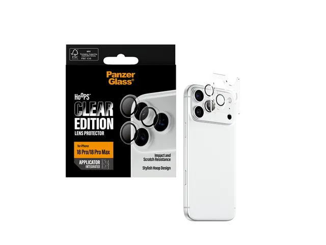 PanzerGlass Hoops Camera Lens Protector Transparent iPhone 18 Pro