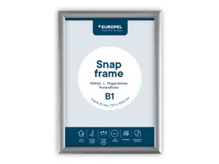 Europel Kliklijst Premium B1 70x100cm 25mm Zilver - 1