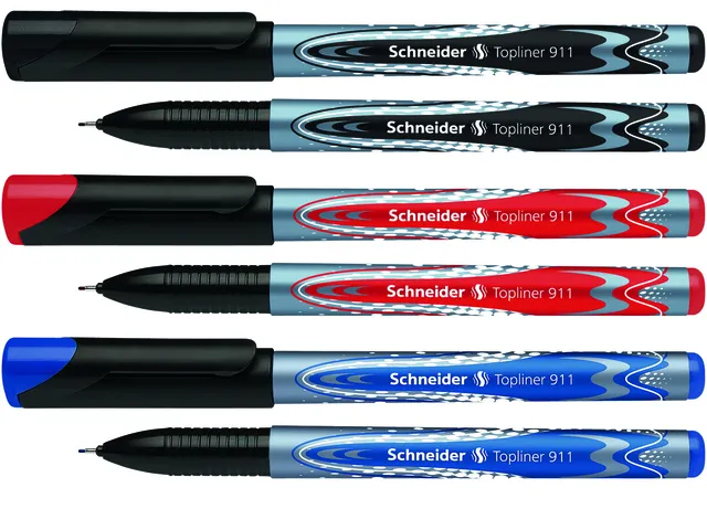 Fineliner Schneider Topliner 911 blauw 0.4mm