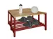 banc double,LxP 1000x740mm,barrettes en bois hêtre,piètement RAL3000