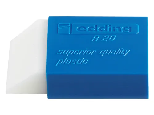 Gum edding R20 met kunststof blauwen houder 2 stuks