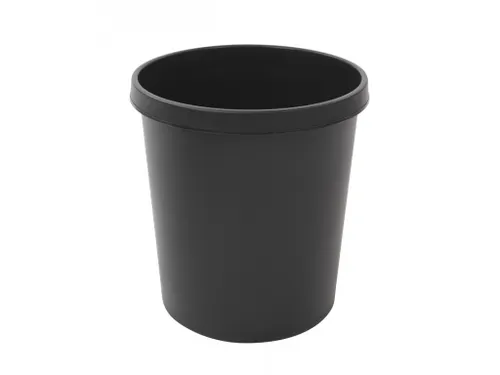 Ronde Papierbak 18 Liter Zwart