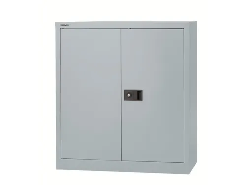 kantoorkast openslaande deuren HxBxD 1000x914x400mm Stalen zilverkleur