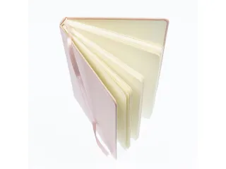 Schetsboek Kangaro A5 oud roze PU HC 80 blad 140gr roomwit met elastie - 9