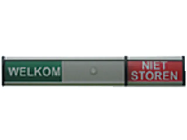 Plaque Welkom/Niet storen 125x30mm
