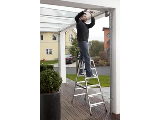 Lichte Universele Trapladder Tweezijdig L 1.41m H 1 08m 2x6treden - 7