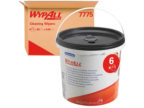 Reinigingsdoek WypAll 7775 27x27cm 90vel per emmer groen