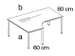 bureau à retour à hauteur réglable,HxlxP 720-840x1600x1600mm,NE-ér